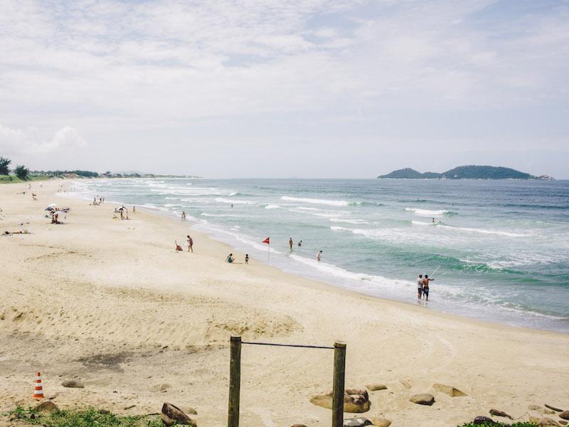 Beach of Armacao in Florianopolis